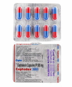 Pharmaceutical Cefalexin 500mg x 10 Capsules